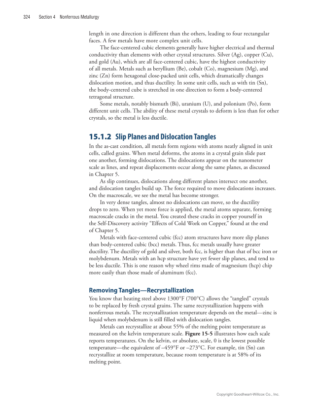 Metallurgy Fundamentals, 6th Edition page 324