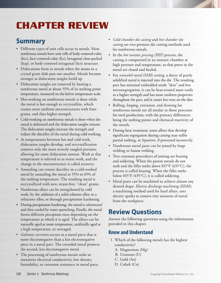 Metallurgy Fundamentals, 6th Edition page 348