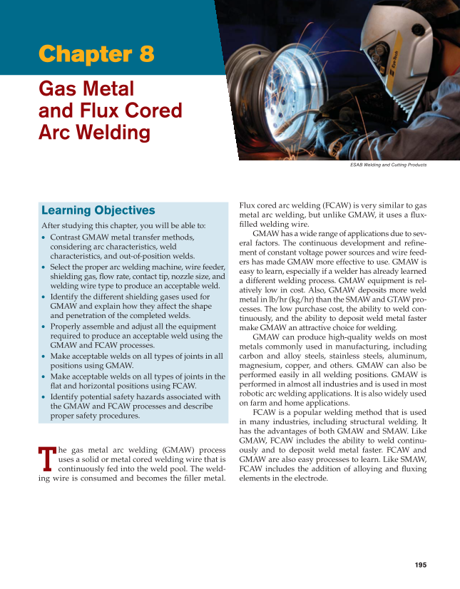Modern Welding, 12th Edition page 195