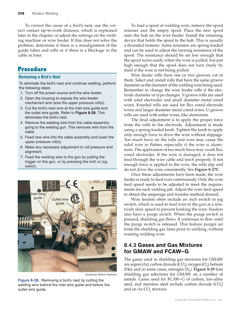 Modern Welding, 12th Edition page 208