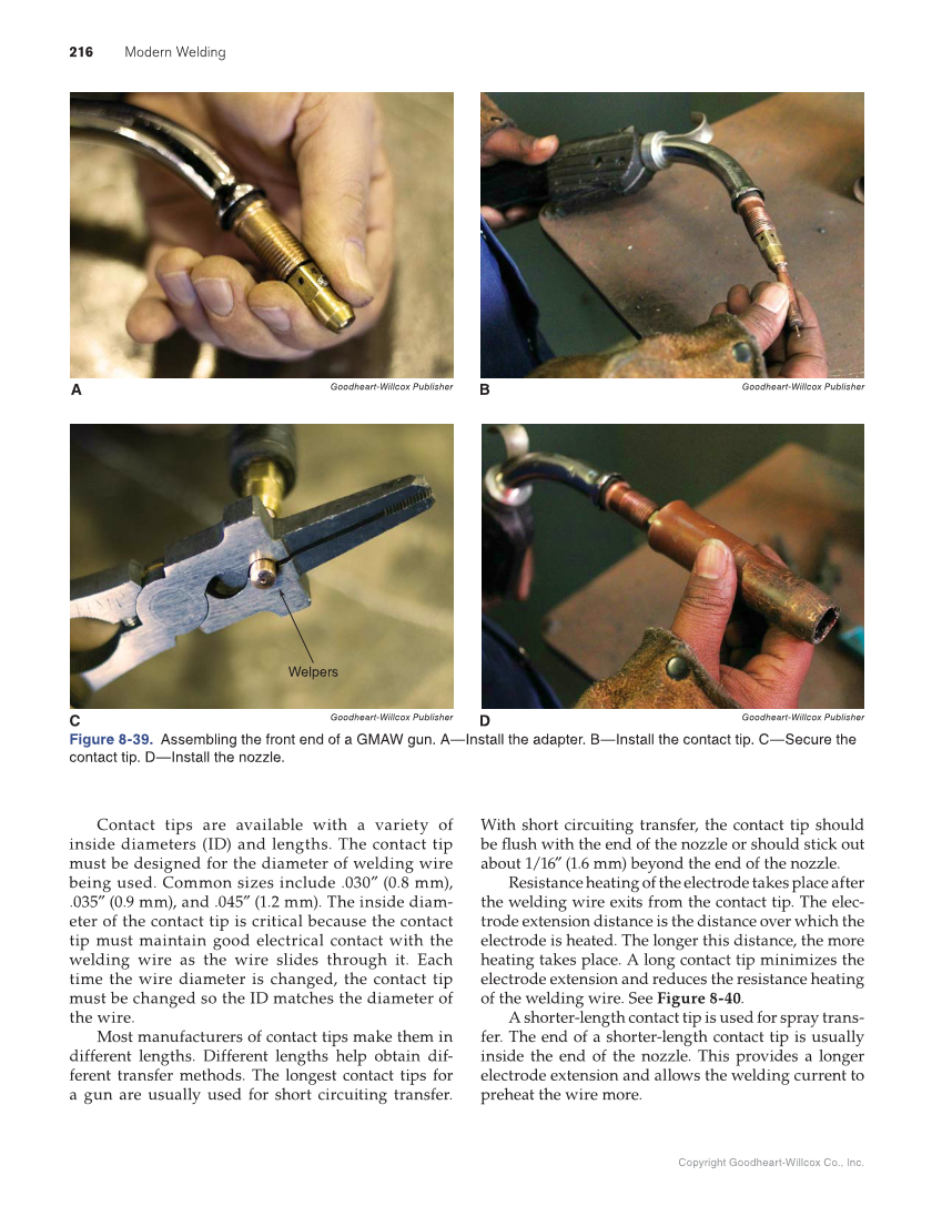 Modern Welding, 12th Edition page 216