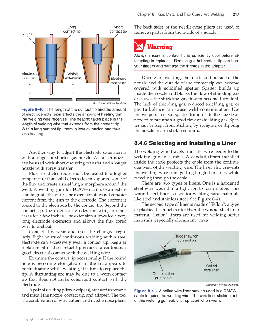Modern Welding, 12th Edition page 217