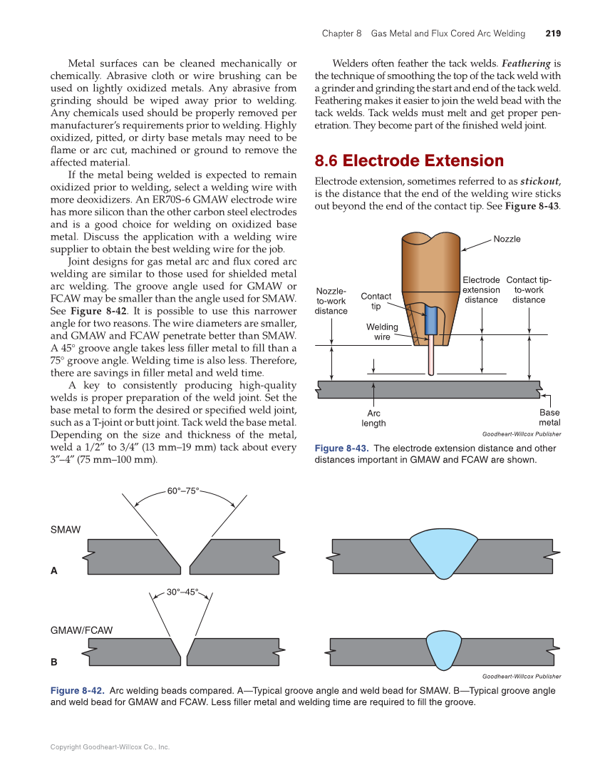 Modern Welding, 12th Edition page 219