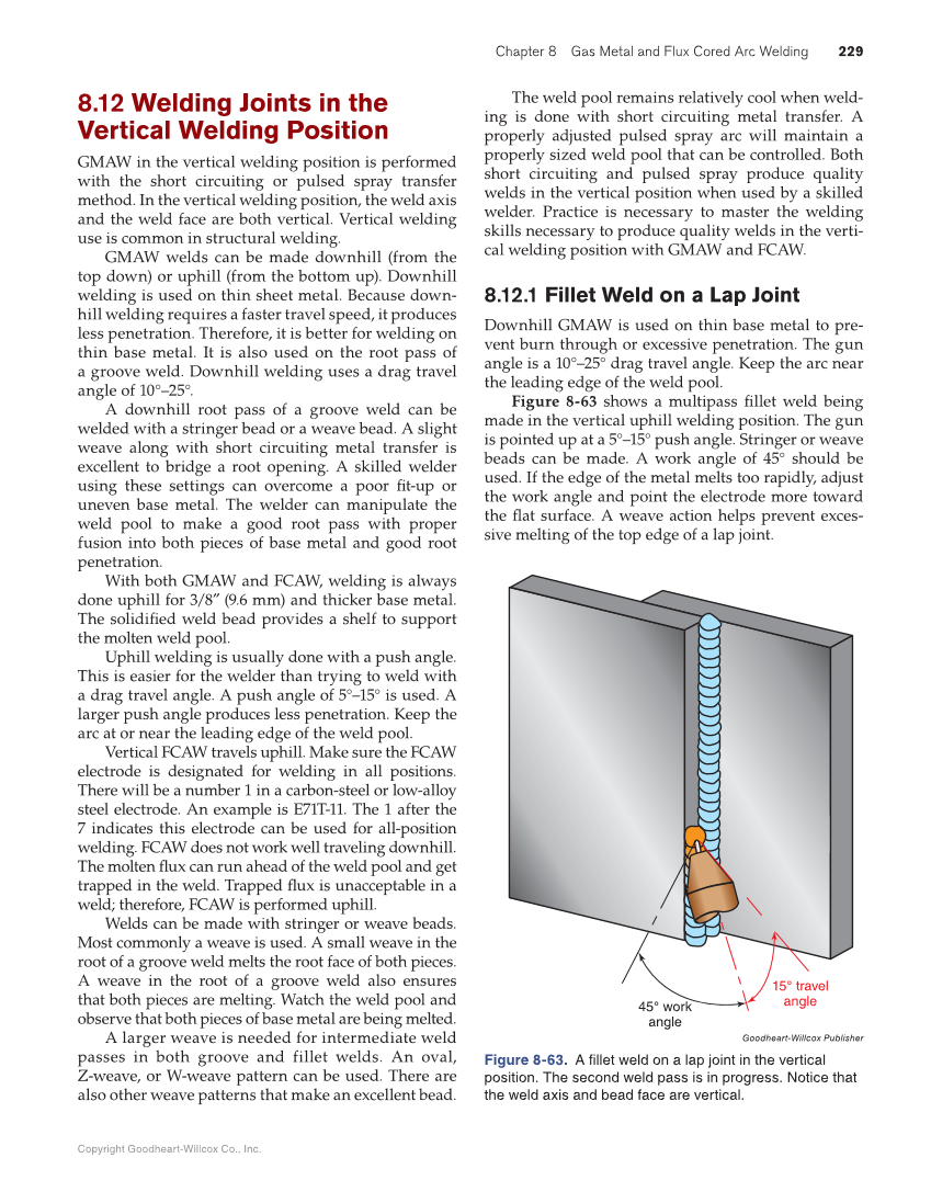 Modern Welding, 12th Edition page 229