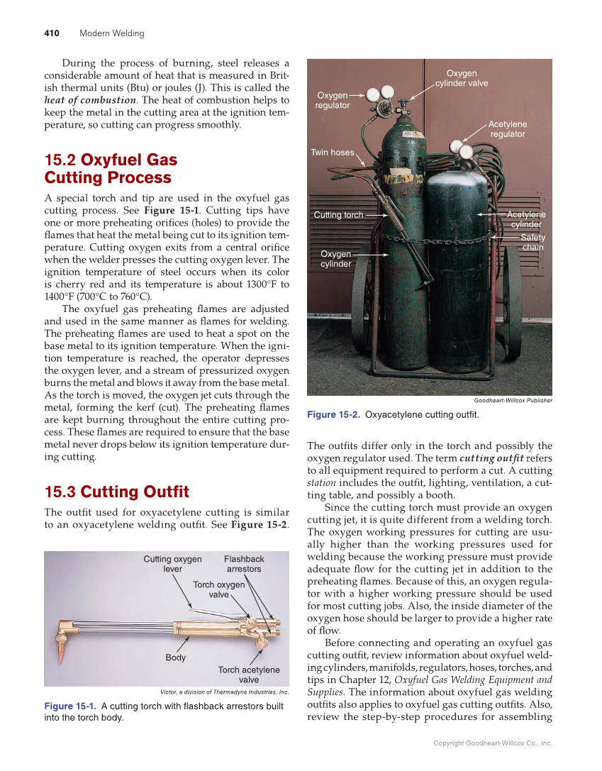 Modern Welding, 12th Edition page 410