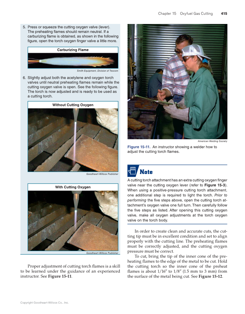 Modern Welding, 12th Edition page 415