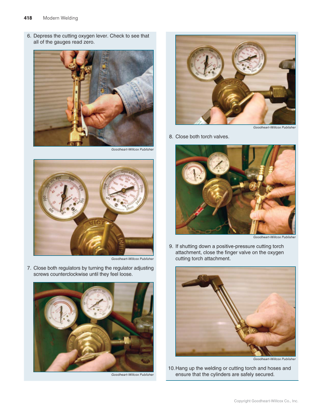 Modern Welding, 12th Edition page 418
