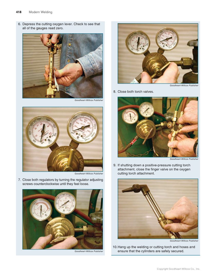 Modern Welding, 12th Edition page 418