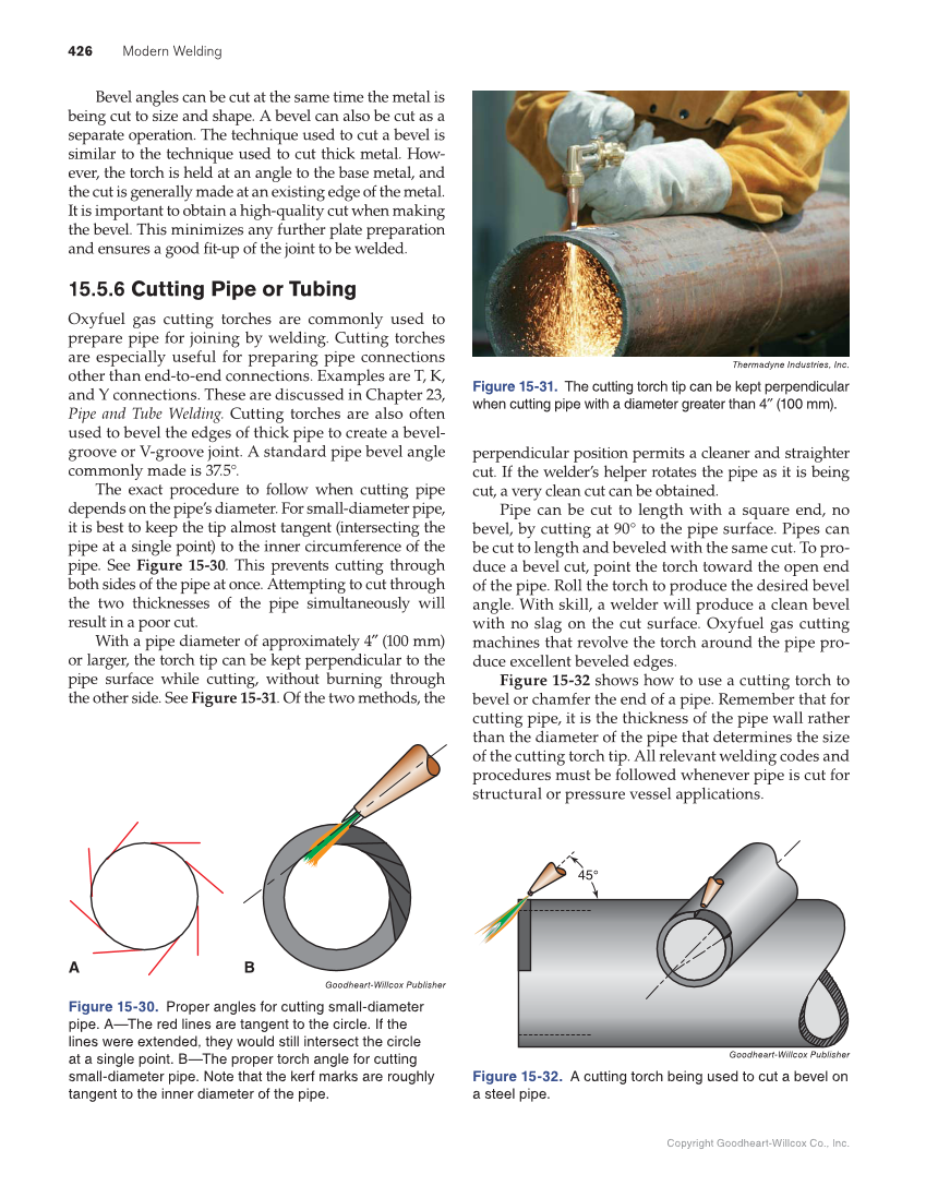 Modern Welding, 12th Edition page 426