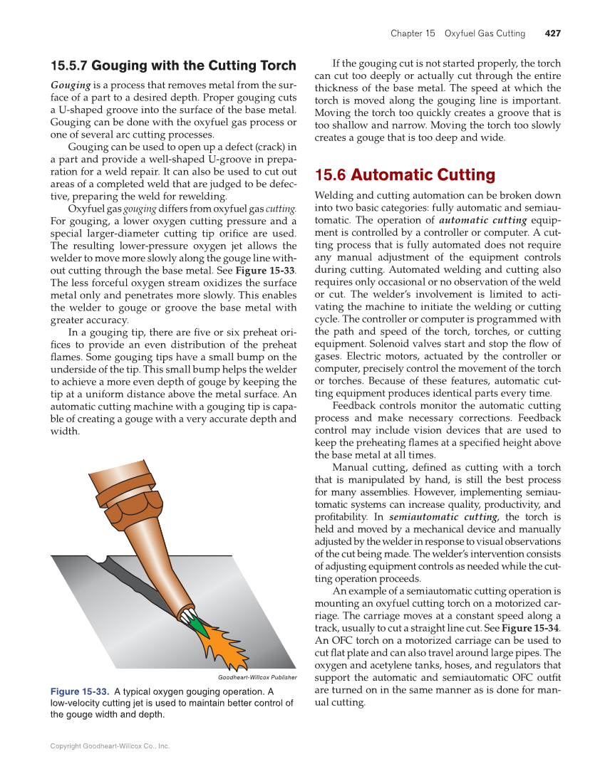 Modern Welding, 12th Edition page 427