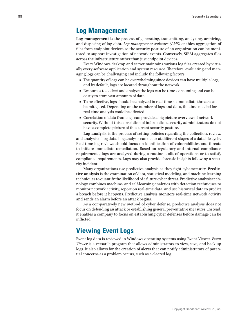 Security Essentials, Textbook page 88