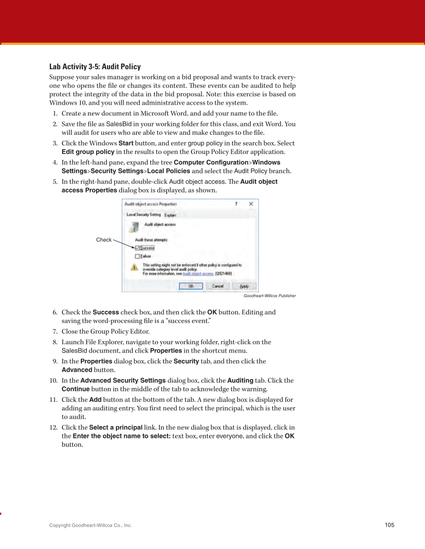 Security Essentials, Textbook page 105