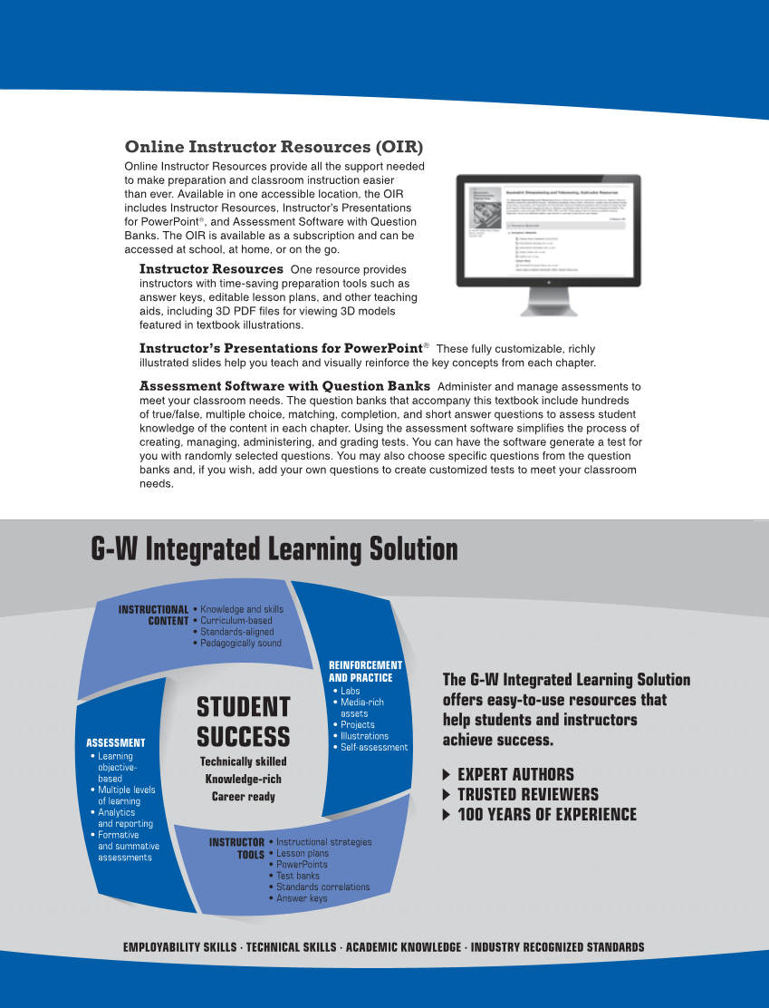 Geometric Dimensioning and Tolerancing: Principles and Practices 10e, Textbook page xi