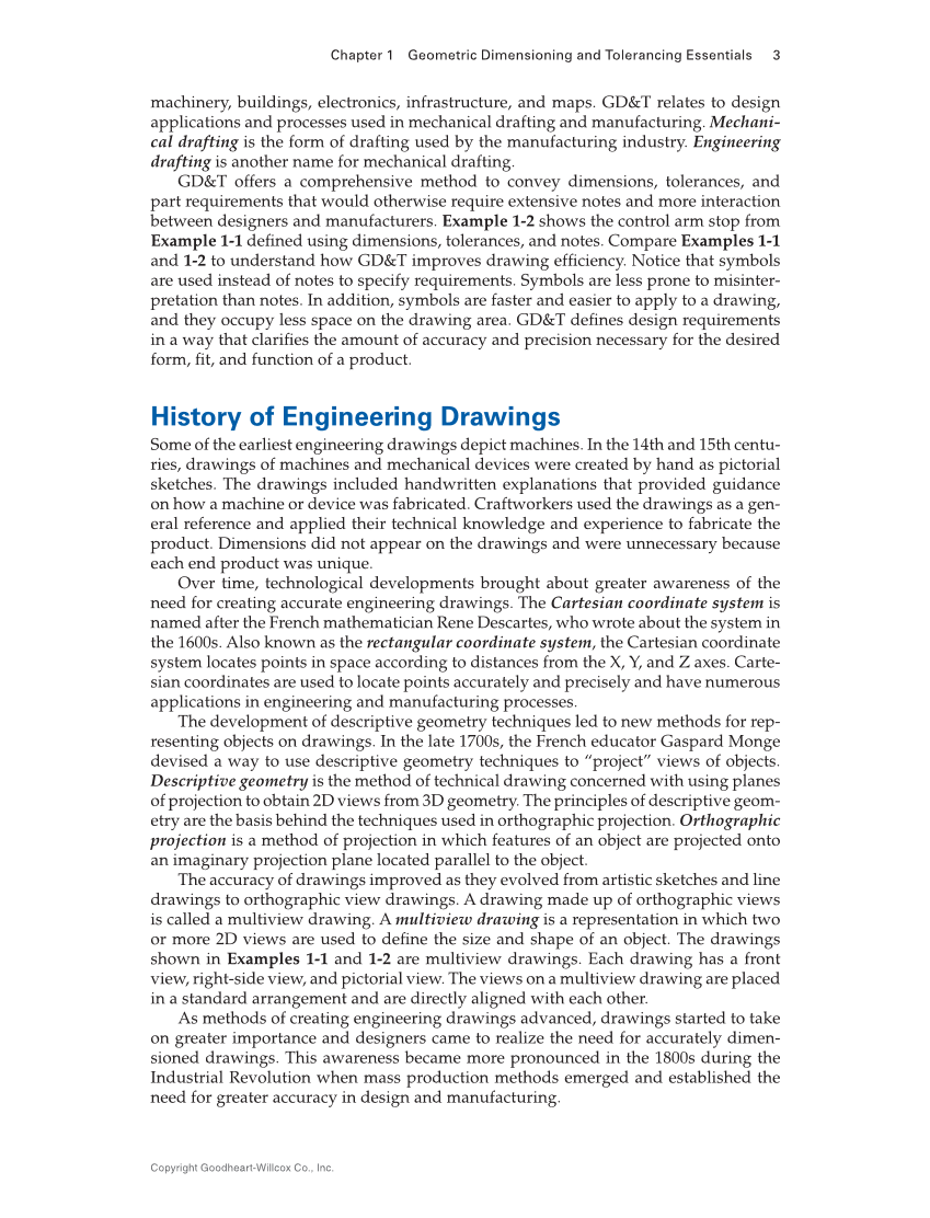Geometric Dimensioning and Tolerancing: Principles and Practices 10e, Textbook page 3