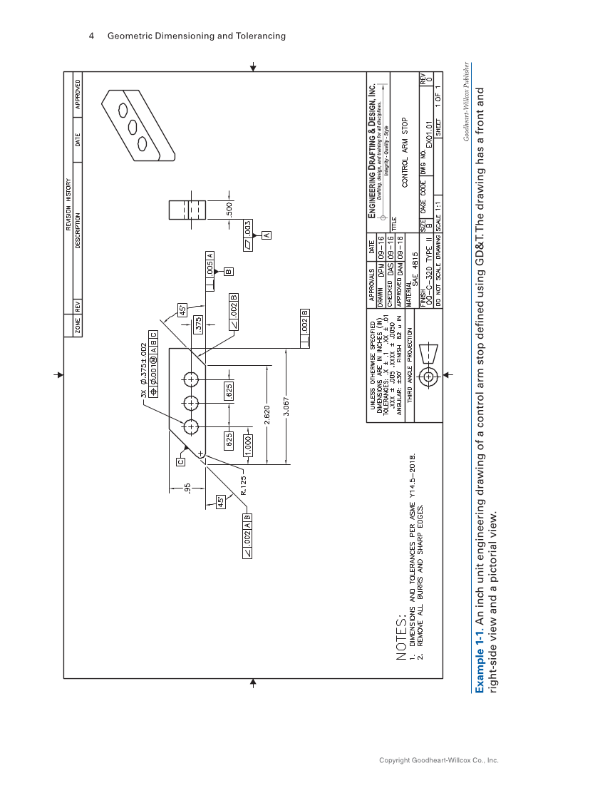 Geometric Dimensioning and Tolerancing: Principles and Practices 10e, Textbook page 4