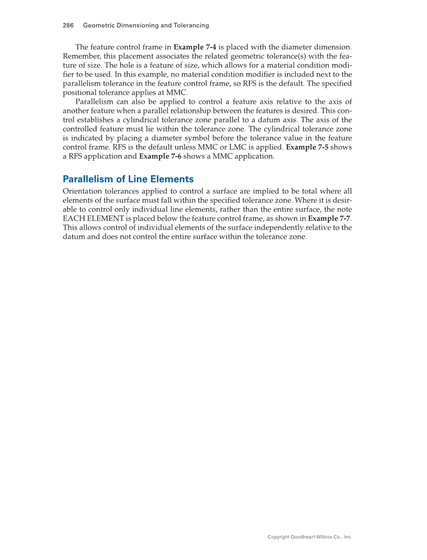 Geometric Dimensioning and Tolerancing: Principles and Practices 10e, Textbook page 286