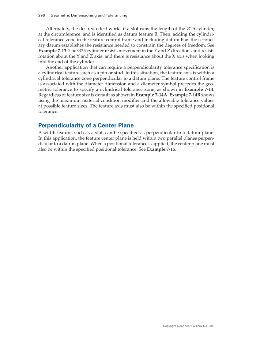 Geometric Dimensioning and Tolerancing: Principles and Practices 10e, Textbook page 296