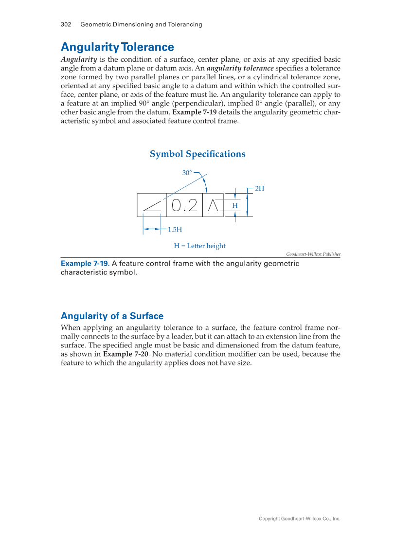 Geometric Dimensioning and Tolerancing: Principles and Practices 10e, Textbook page 302