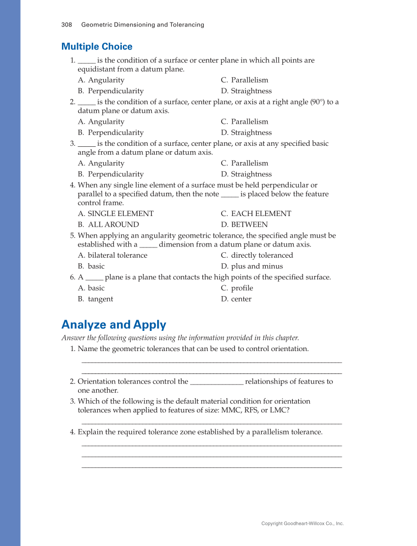 Geometric Dimensioning and Tolerancing: Principles and Practices 10e, Textbook page 308