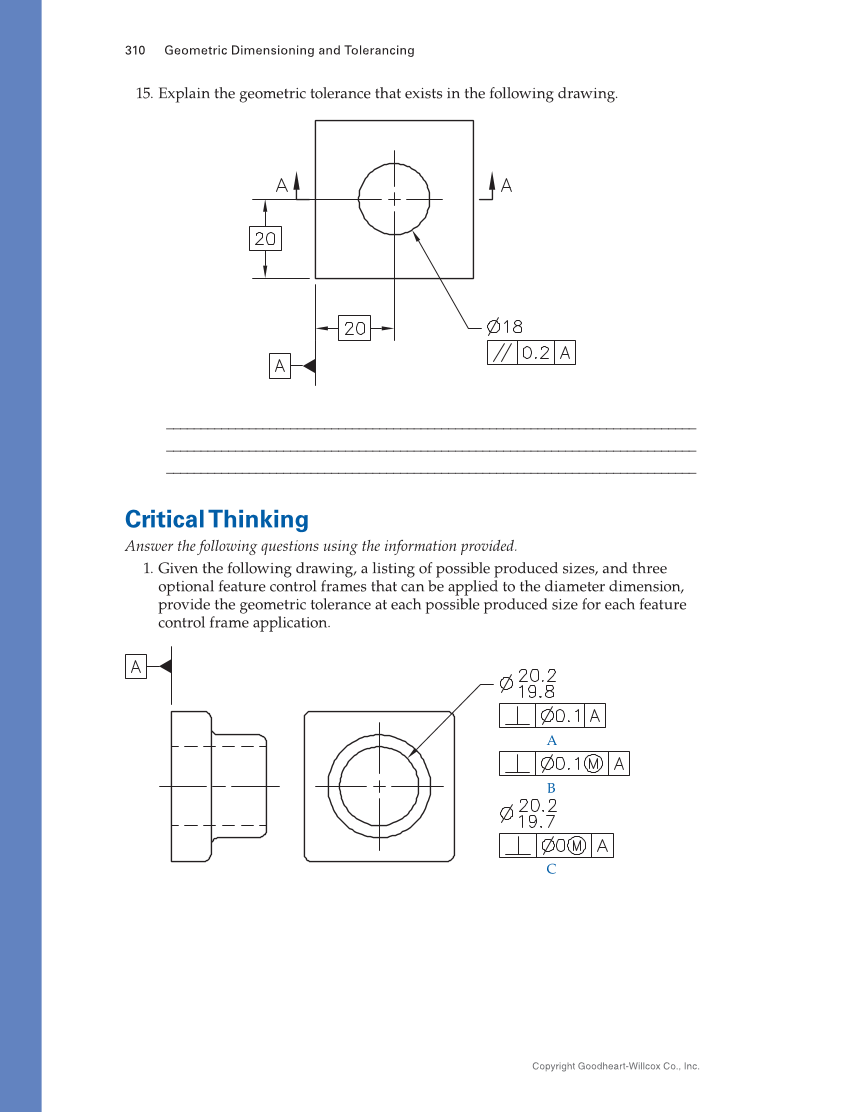 Geometric Dimensioning and Tolerancing: Principles and Practices 10e, Textbook page 310