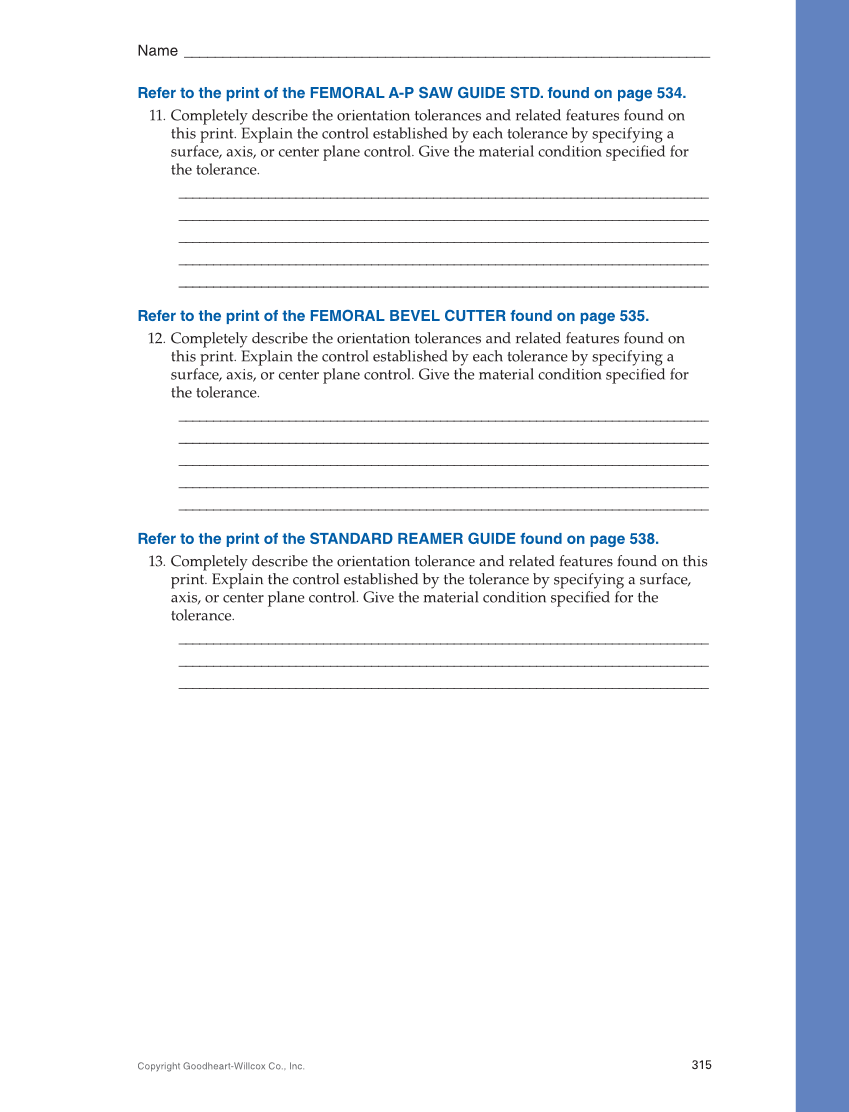 Geometric Dimensioning and Tolerancing: Principles and Practices 10e, Textbook page 315