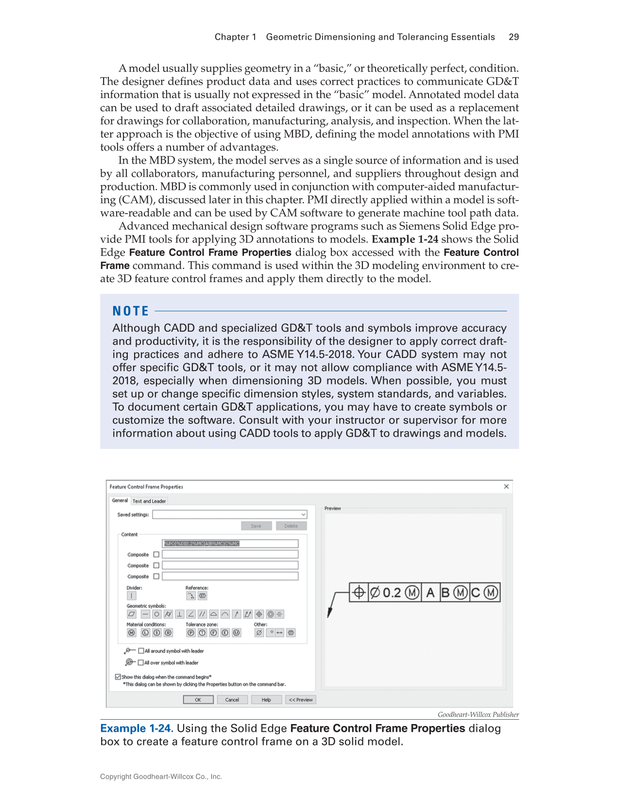 Geometric Dimensioning and Tolerancing: Principles and Practices 10e, Textbook page 29