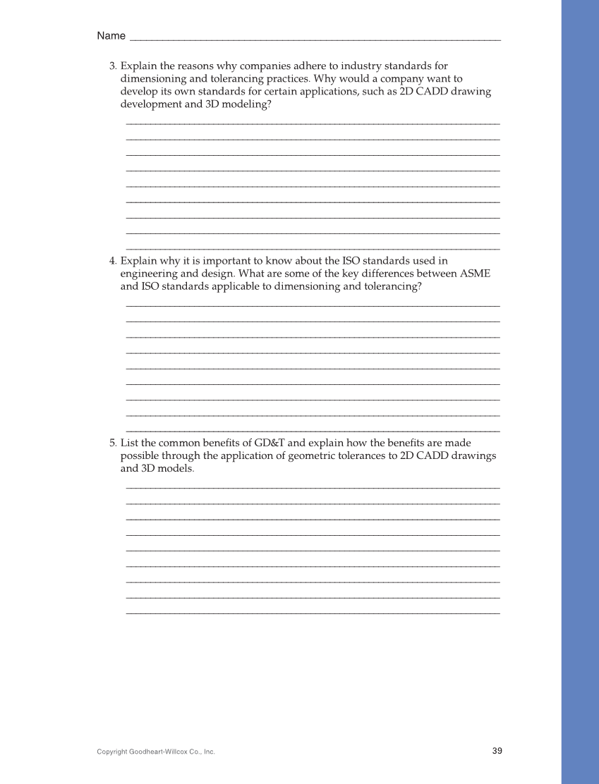 Geometric Dimensioning and Tolerancing: Principles and Practices 10e, Textbook page 39