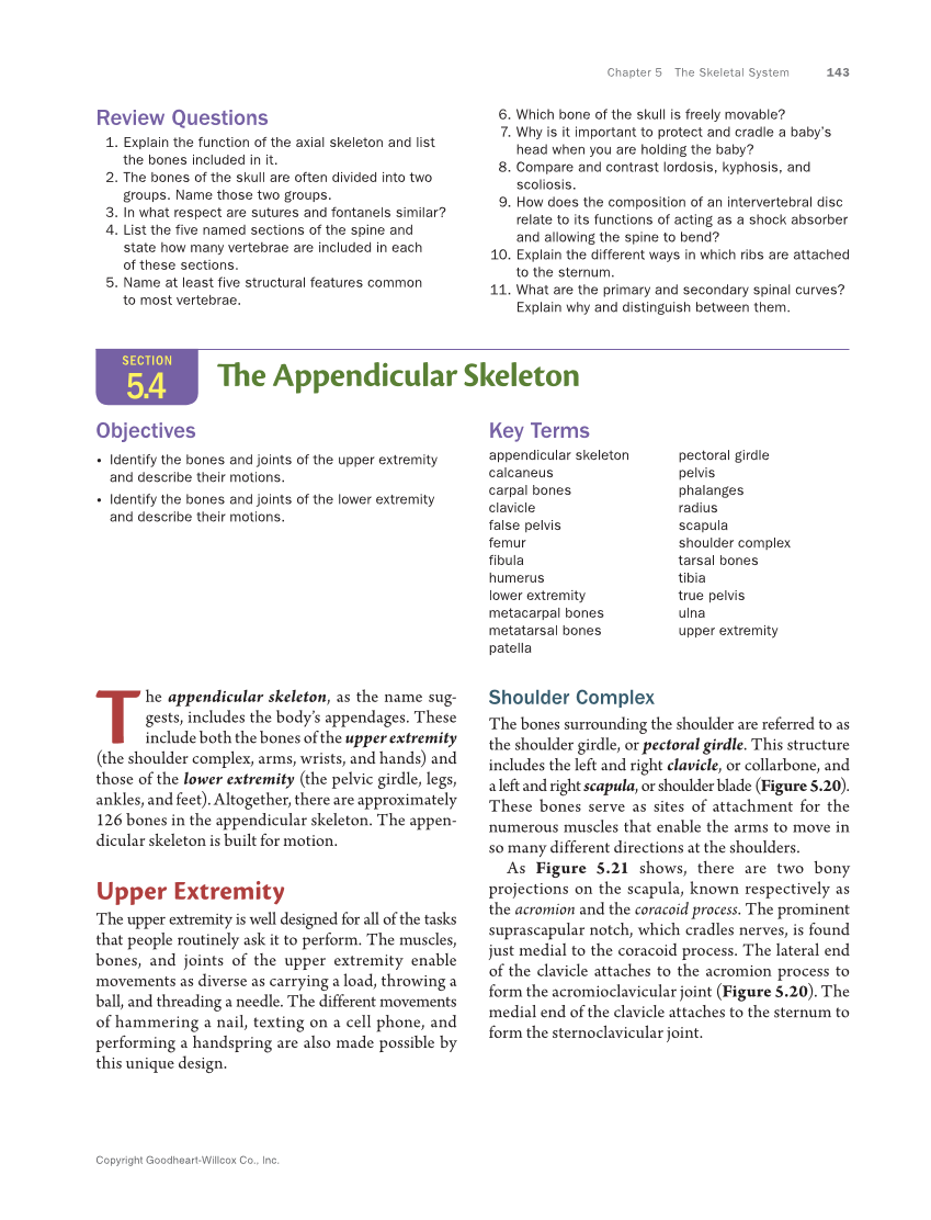 Anatomy & Physiology Essentials 2e, Textbook page 143