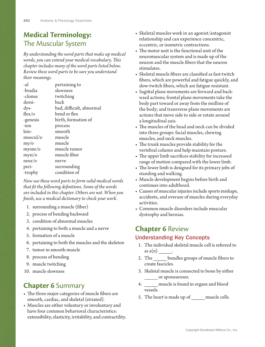 Anatomy & Physiology Essentials 2e, Textbook page 202