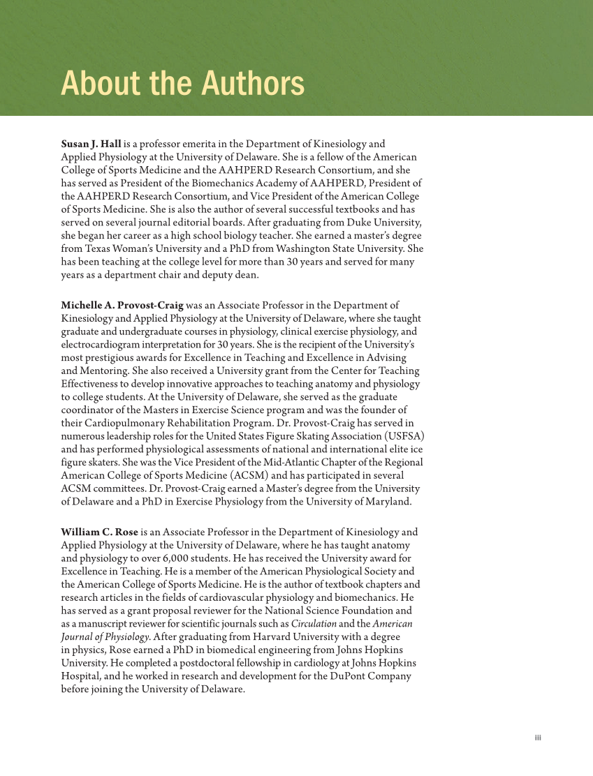 Anatomy & Physiology Essentials 2e, Textbook page iii