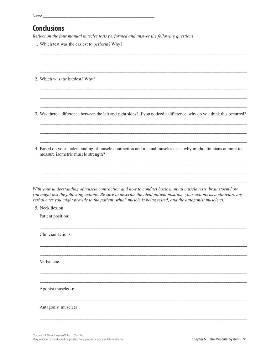Anatomy & Physiology Essentials 2e, Laboratory Manual page 91
