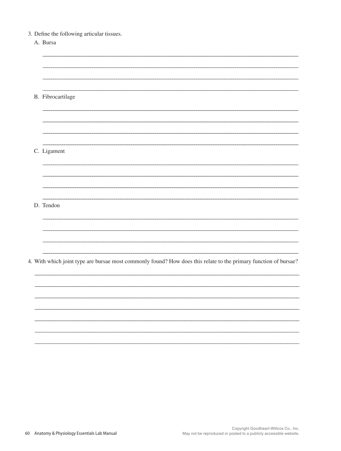 Anatomy & Physiology Essentials 2e, Laboratory Manual page 60