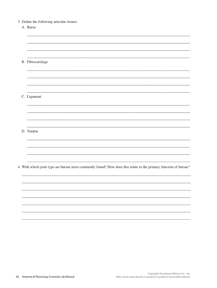 Anatomy & Physiology Essentials 2e, Laboratory Manual page 60