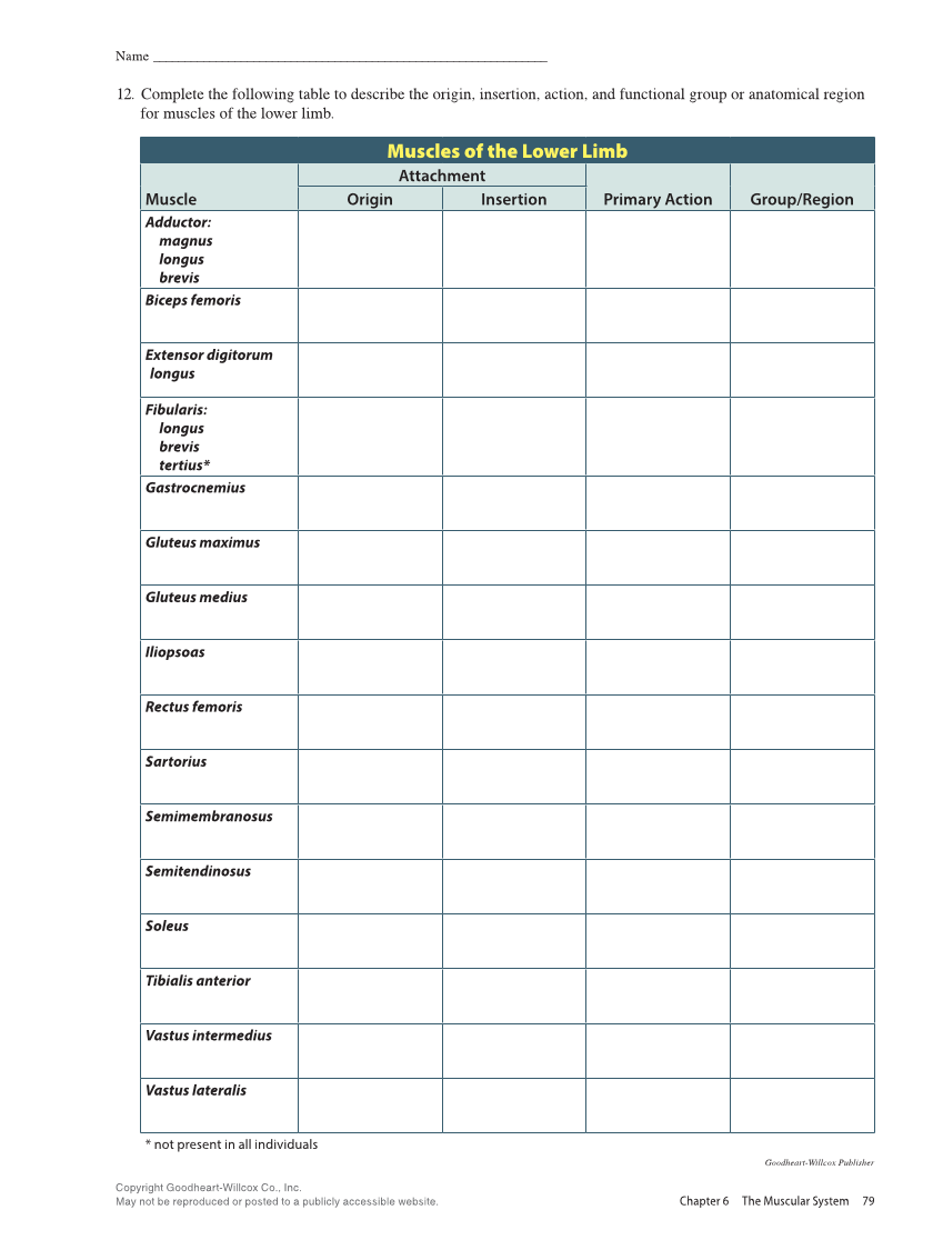 Anatomy & Physiology Essentials 2e, Laboratory Manual page 79