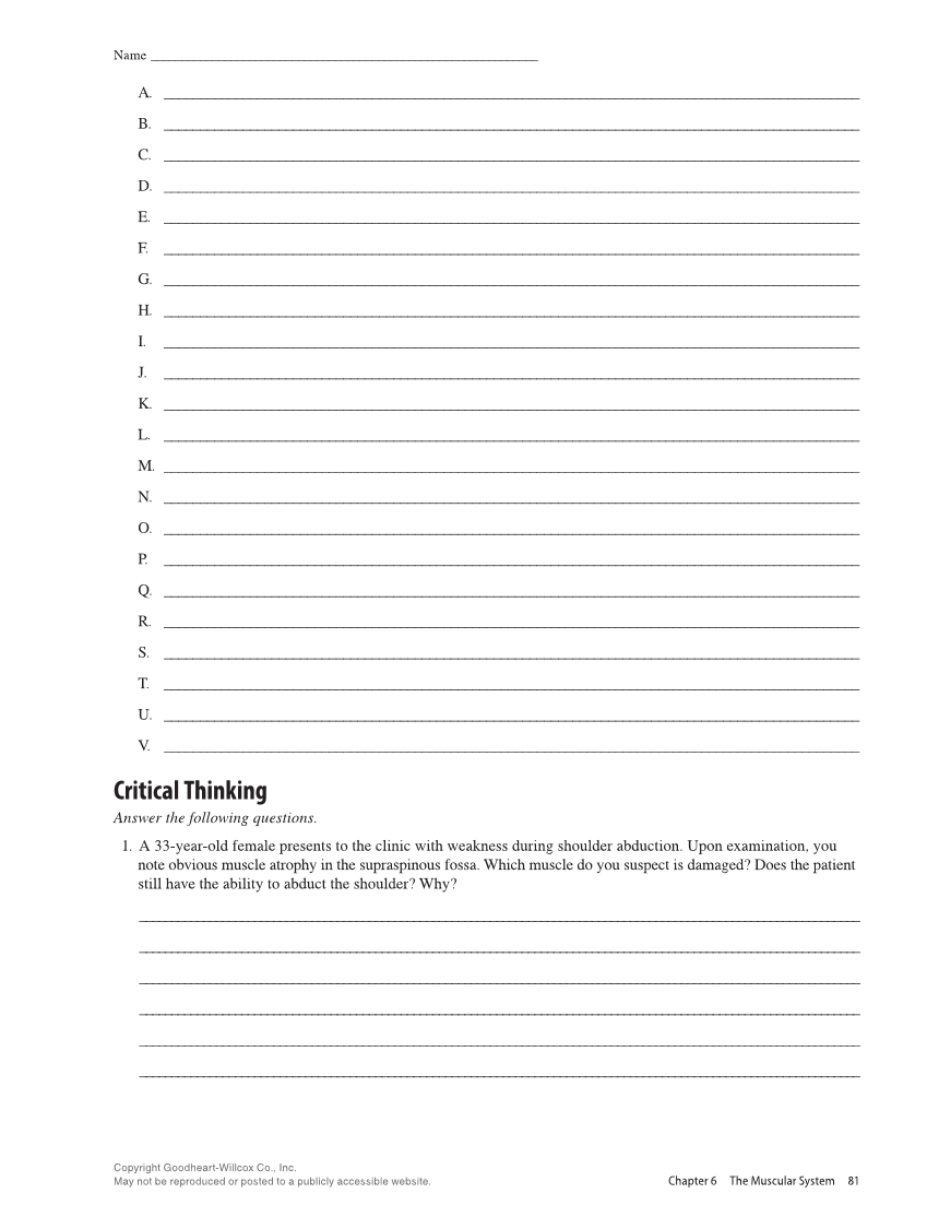 Anatomy & Physiology Essentials 2e, Laboratory Manual page 81