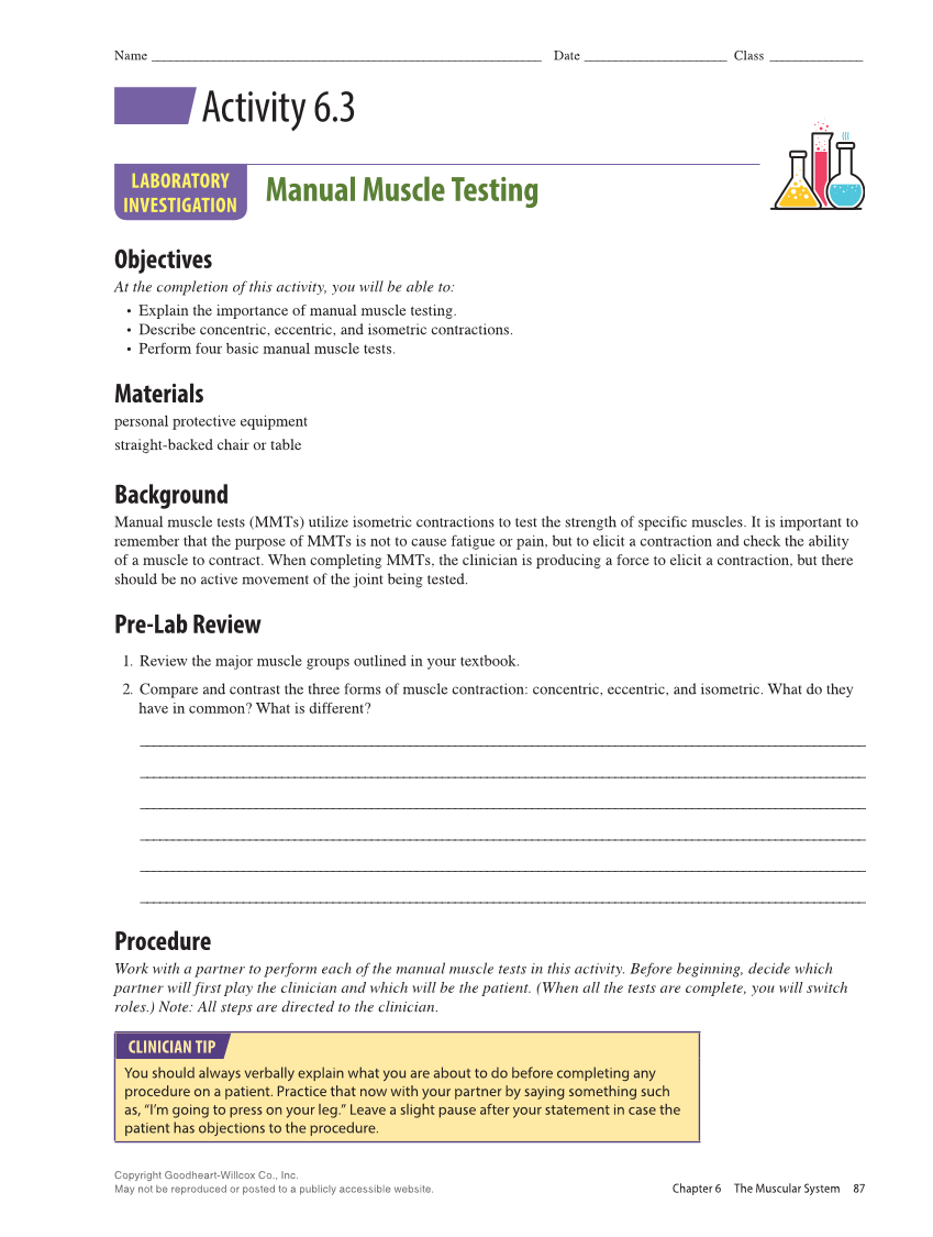 Anatomy & Physiology Essentials 2e, Laboratory Manual page 87