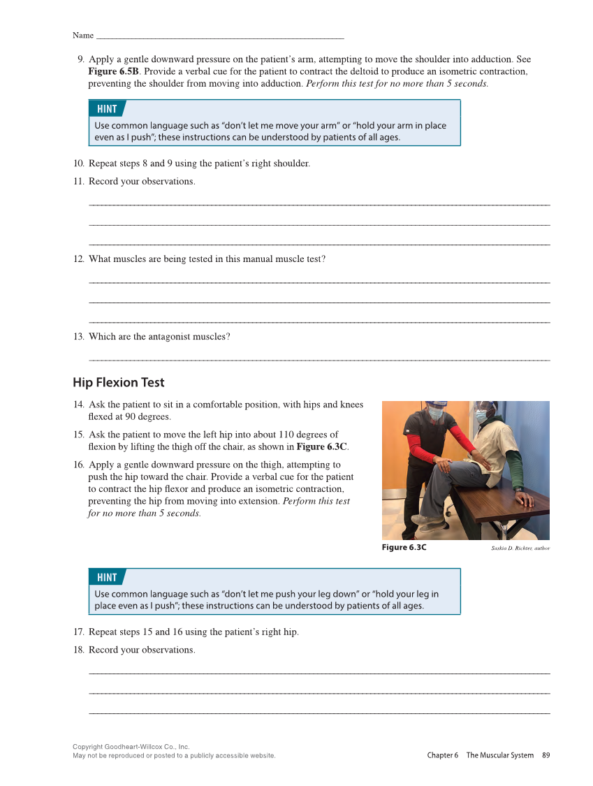 Anatomy & Physiology Essentials 2e, Laboratory Manual page 89