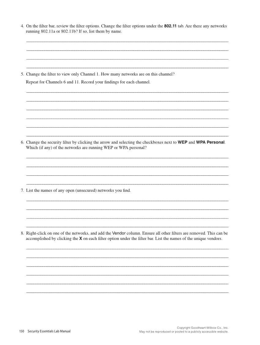 Security Essentials, Lab Manual page 150