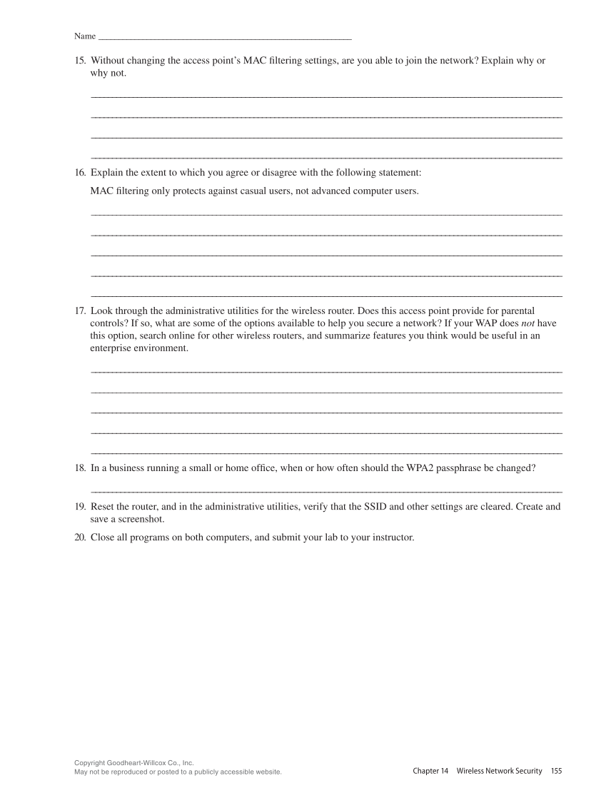 Security Essentials, Lab Manual page 155