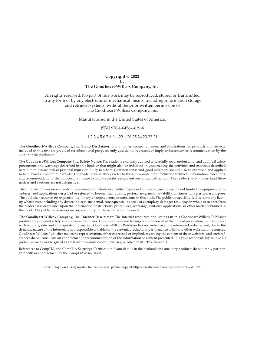 Security Essentials, Lab Manual page ii