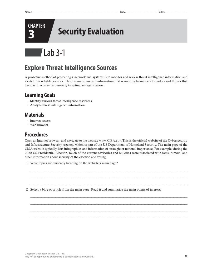 Security Essentials, Lab Manual page 19