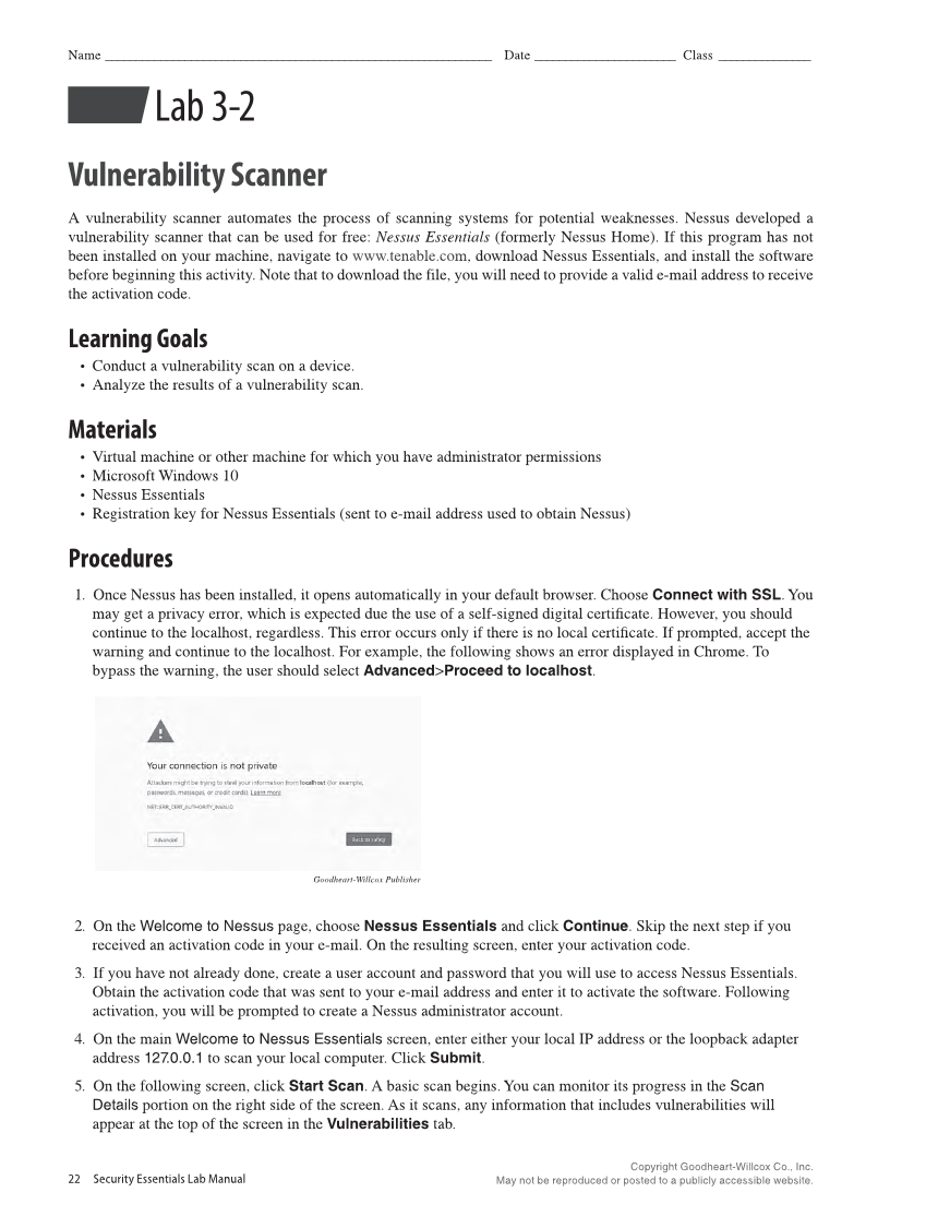 Security Essentials, Lab Manual page 22