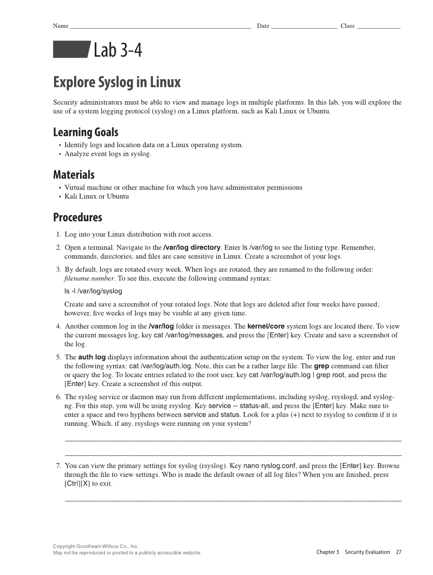 Security Essentials, Lab Manual page 27