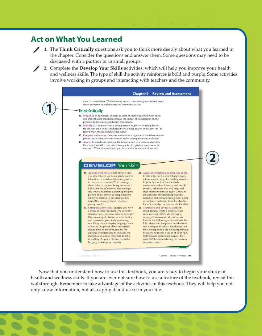Comprehensive Health Skills for Middle School 2e page 1