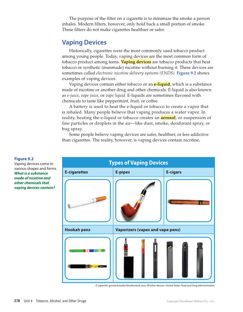 Comprehensive Health Skills for Middle School 2e page 278