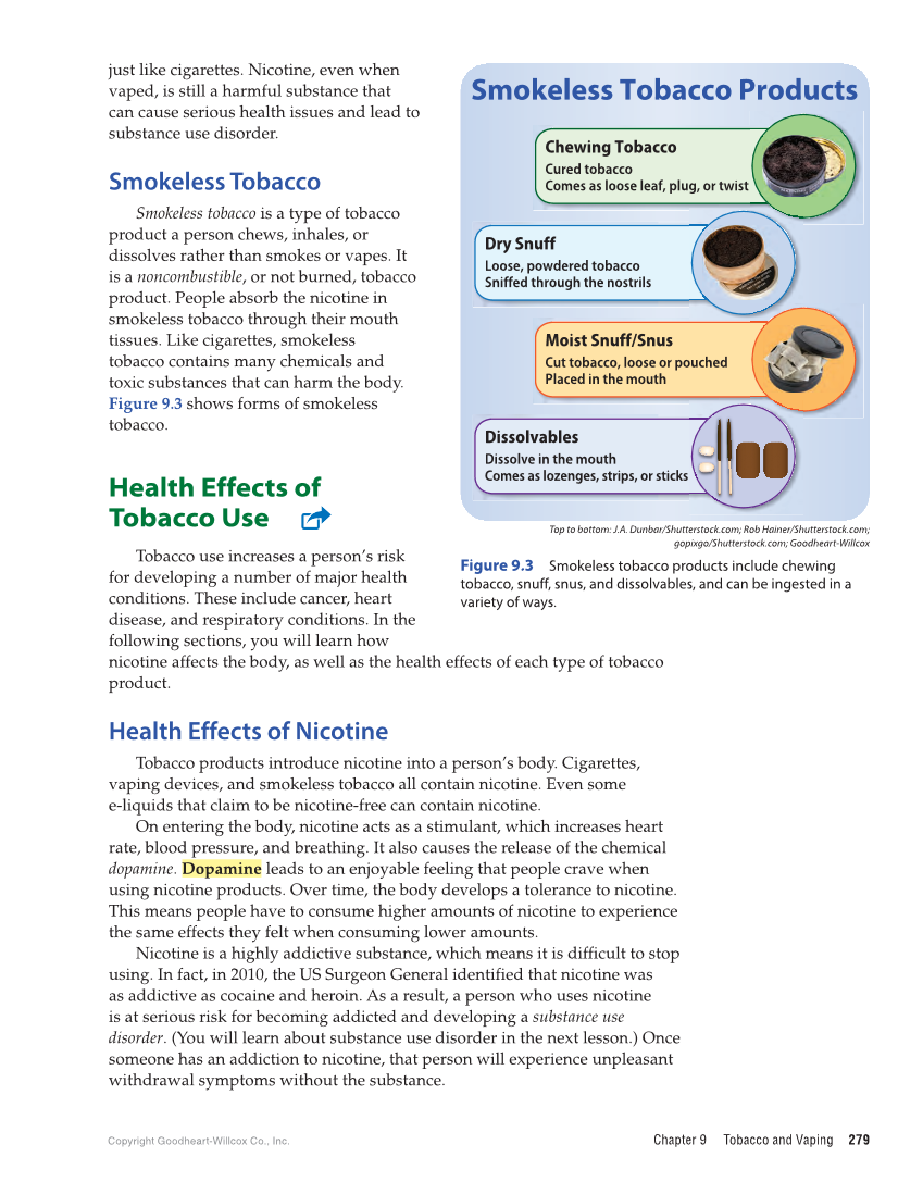 Comprehensive Health Skills for Middle School 2e page 279
