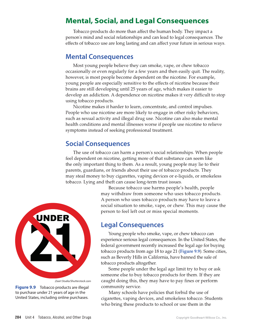 Comprehensive Health Skills for Middle School 2e page 284