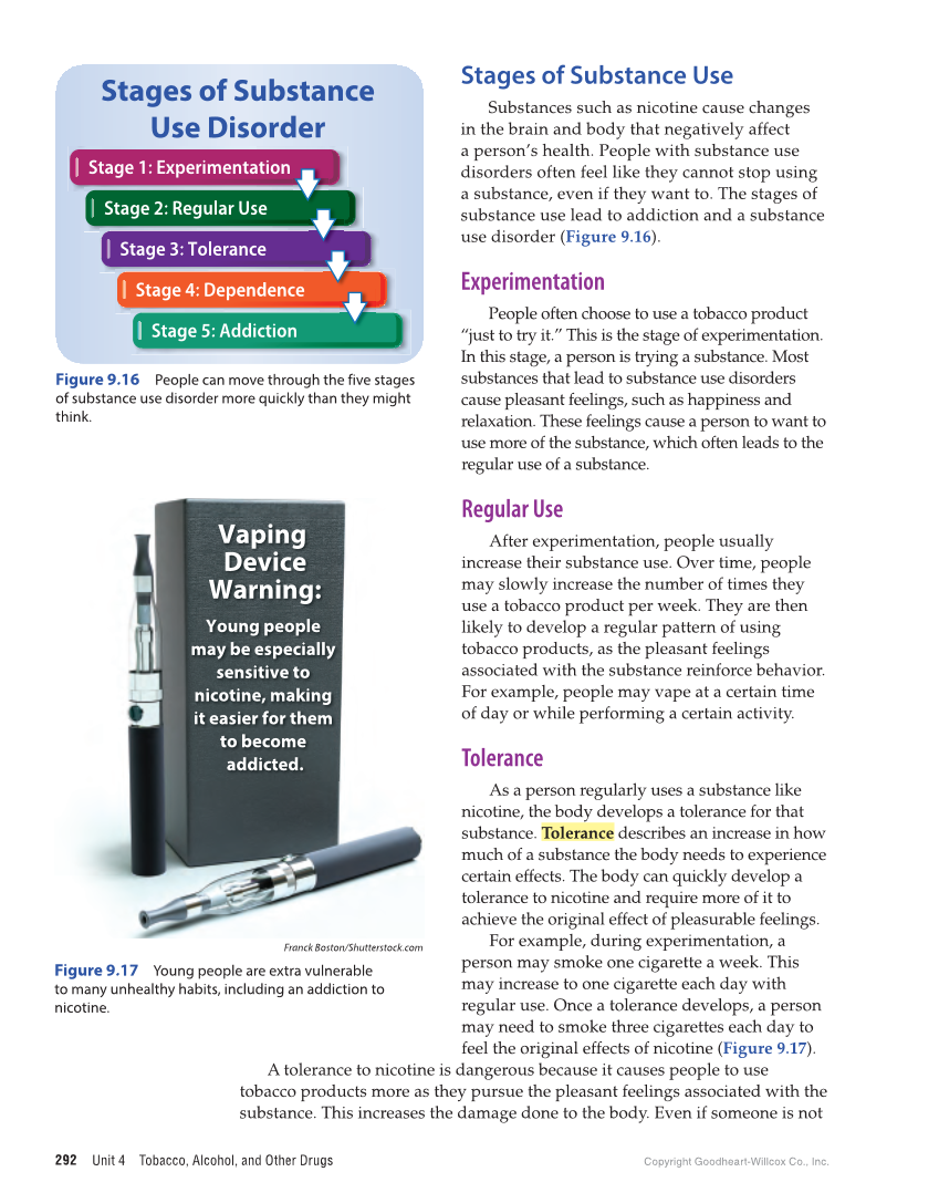 Comprehensive Health Skills for Middle School 2e page 292