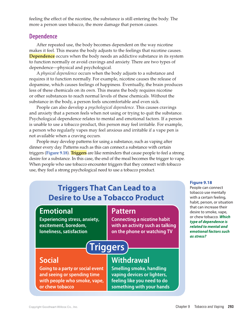 Comprehensive Health Skills for Middle School 2e page 293