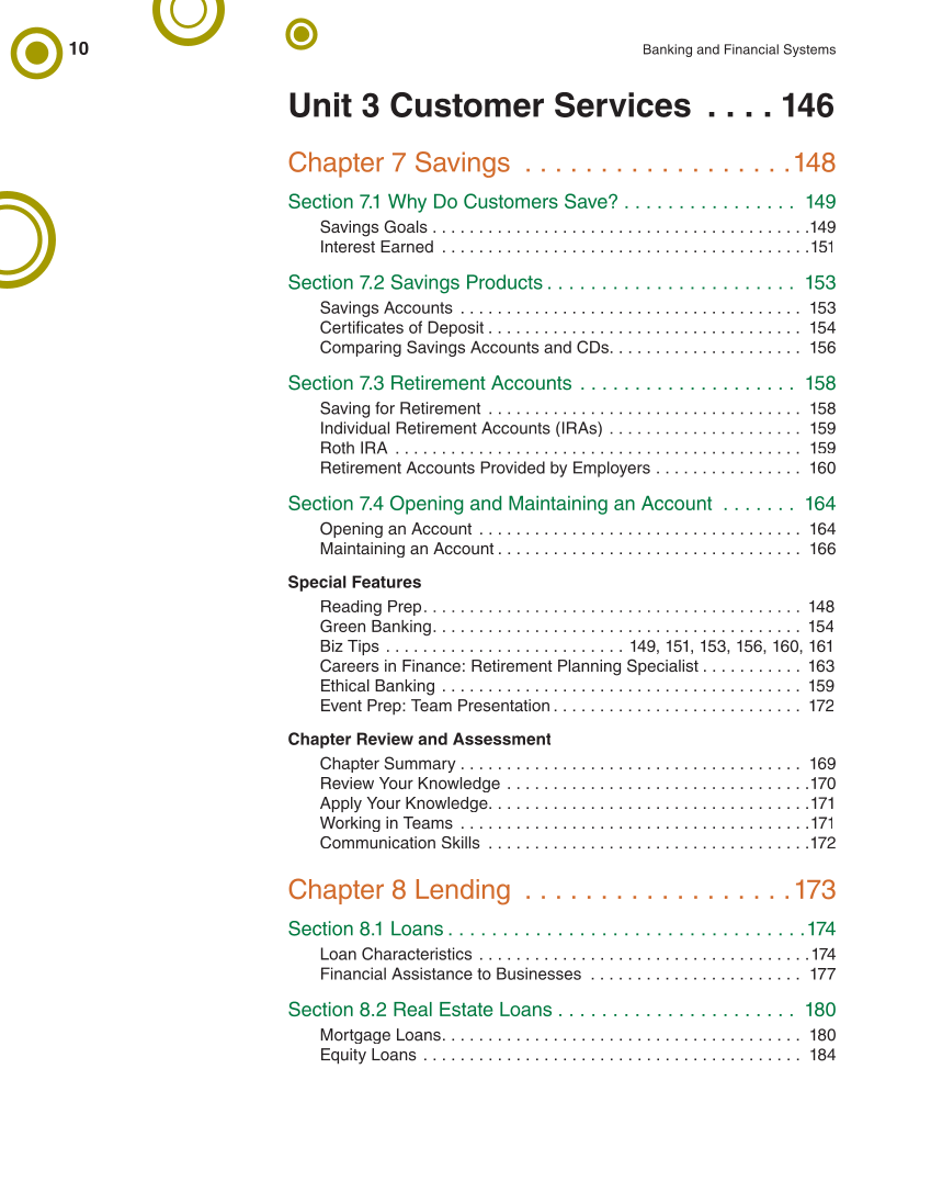 Banking & Financial Systems, 2nd Edition page 10